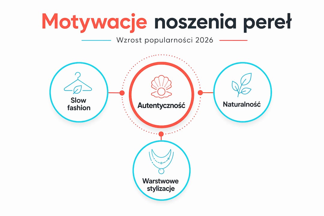 Infografika: Dlaczego nosimy perły? Różne motywacje i hierarchia znaczenia