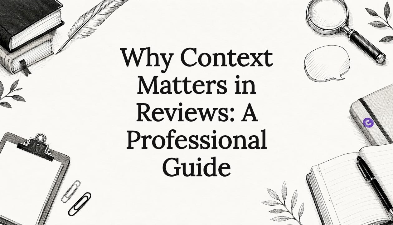 Why Context Matters in Reviews: A Professional Guide