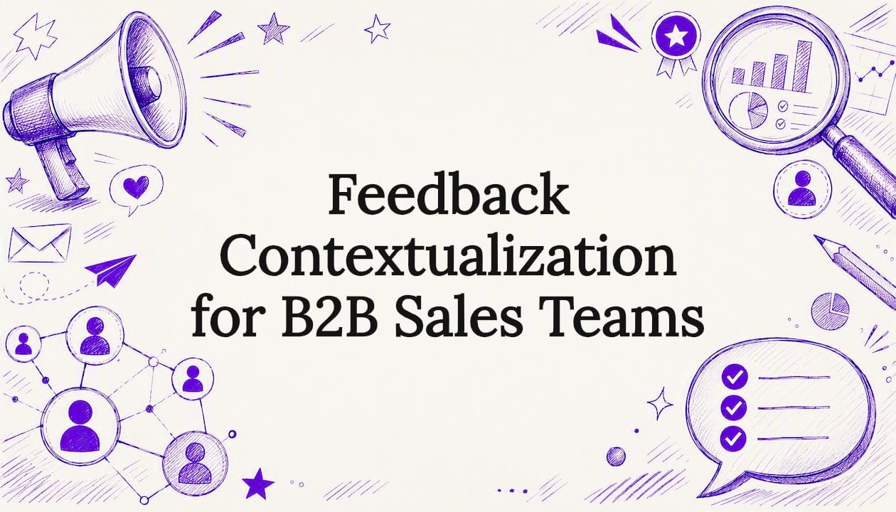 Feedback Contextualization for B2B Sales Teams