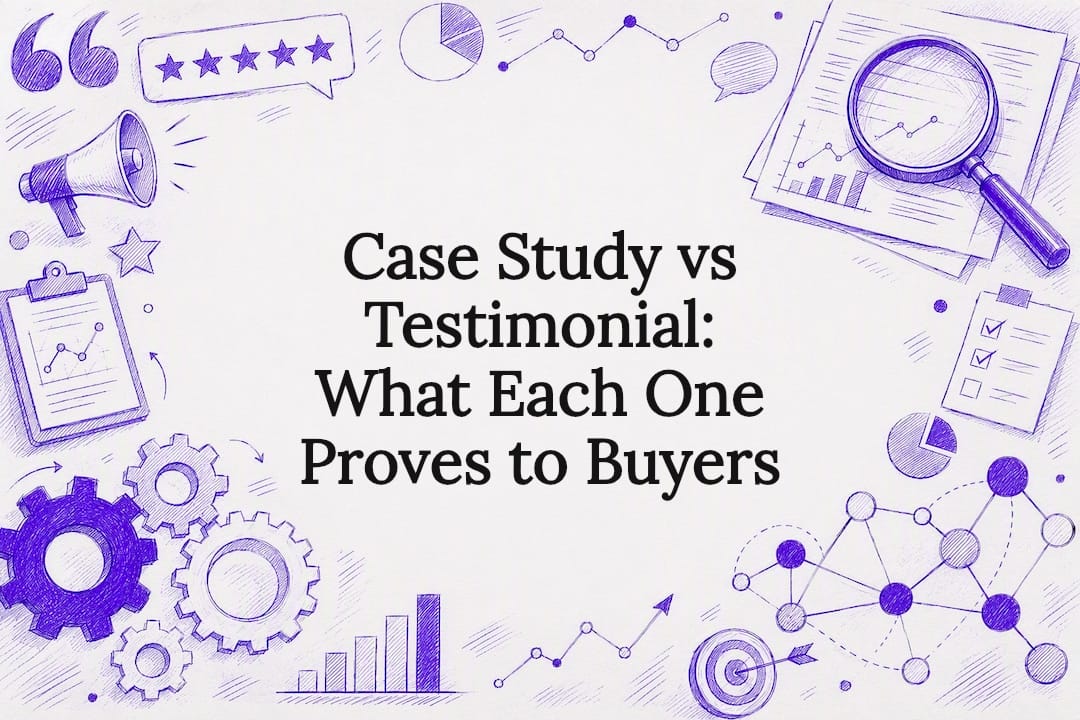 Case Study vs Testimonial: What Each One Proves to Buyers