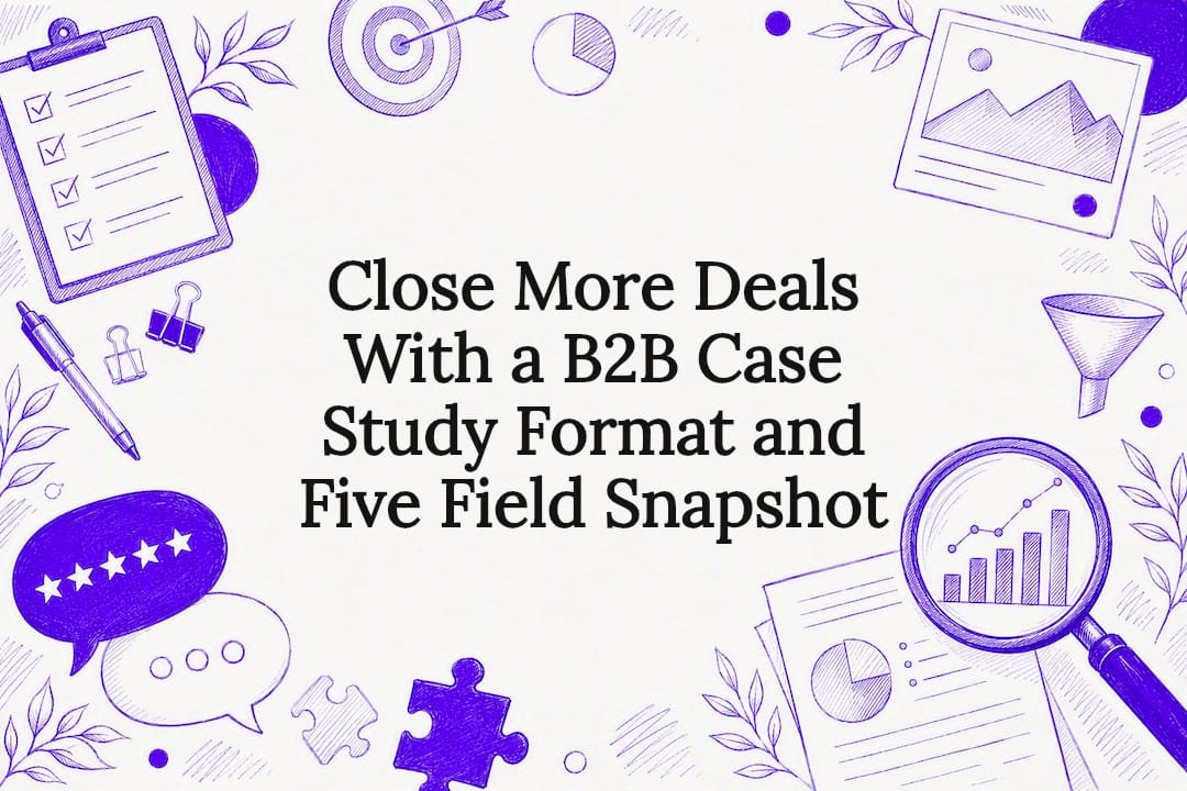 Close More Deals With a B2B Case Study Format and Five Field Snapshot