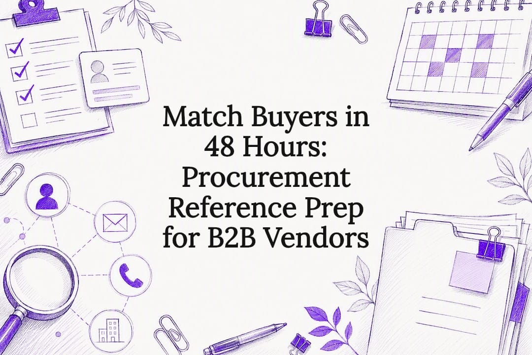 Match Buyers in 48 Hours: Procurement Reference Prep for B2B Vendors