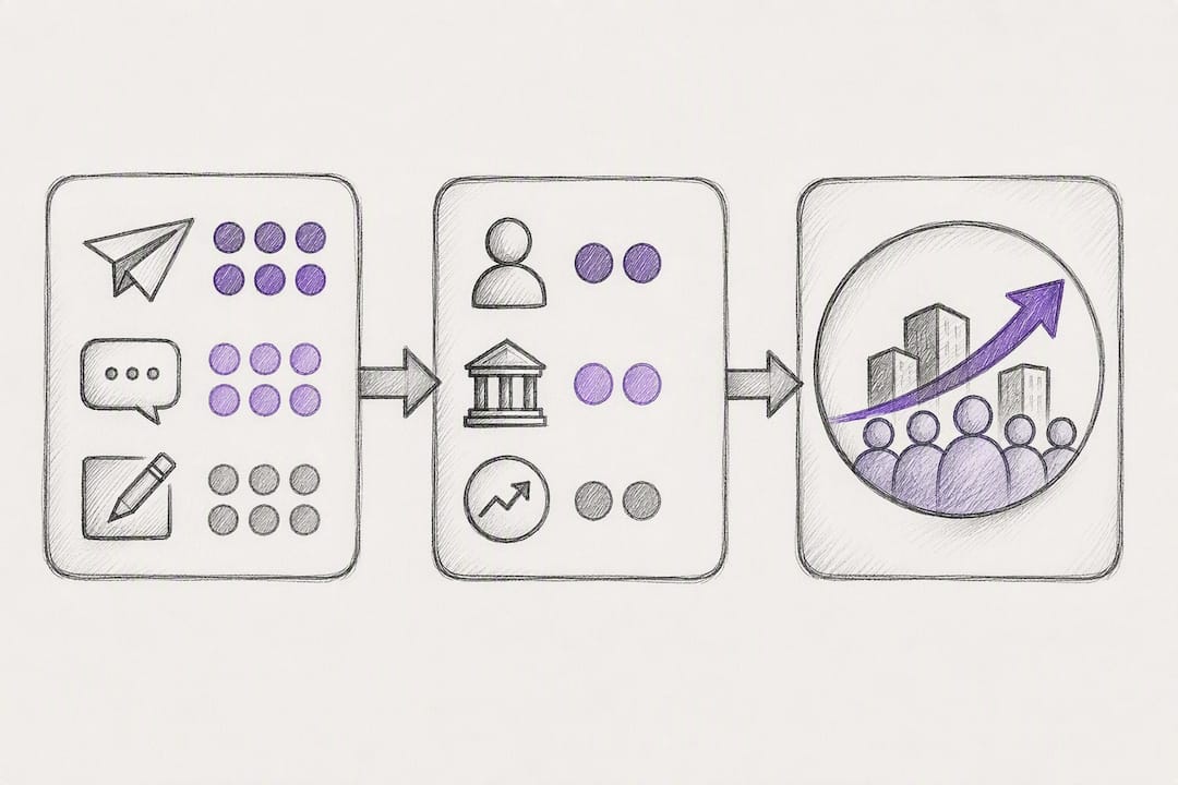 Flow from advocacy outputs to impact