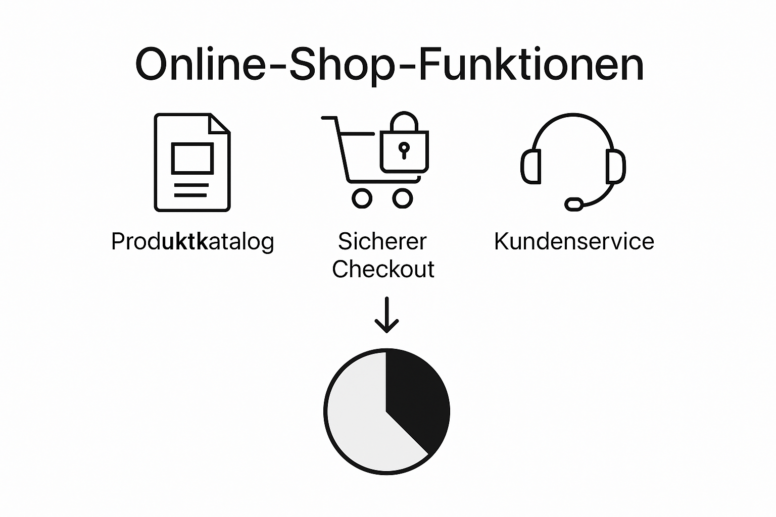 Wichtige Funktionen für Online-Shops von kleinen und mittleren Unternehmen – Infografik