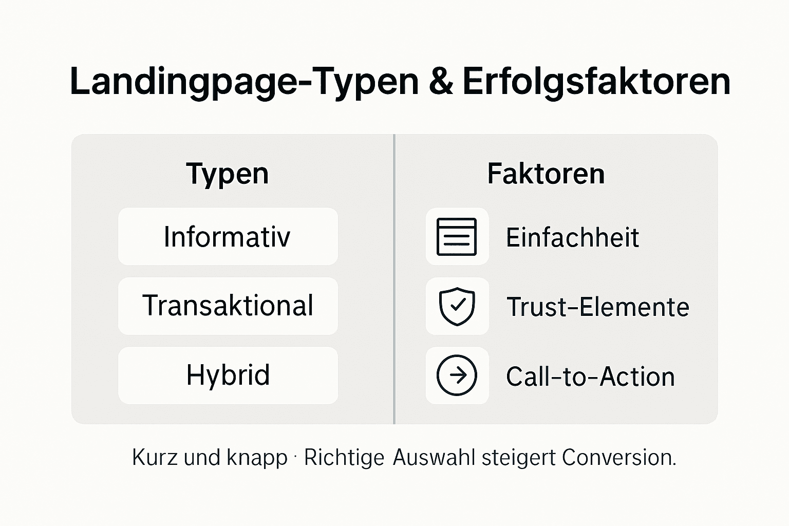 Übersicht: Verschiedene Landingpage-Arten und entscheidende Erfolgsfaktoren