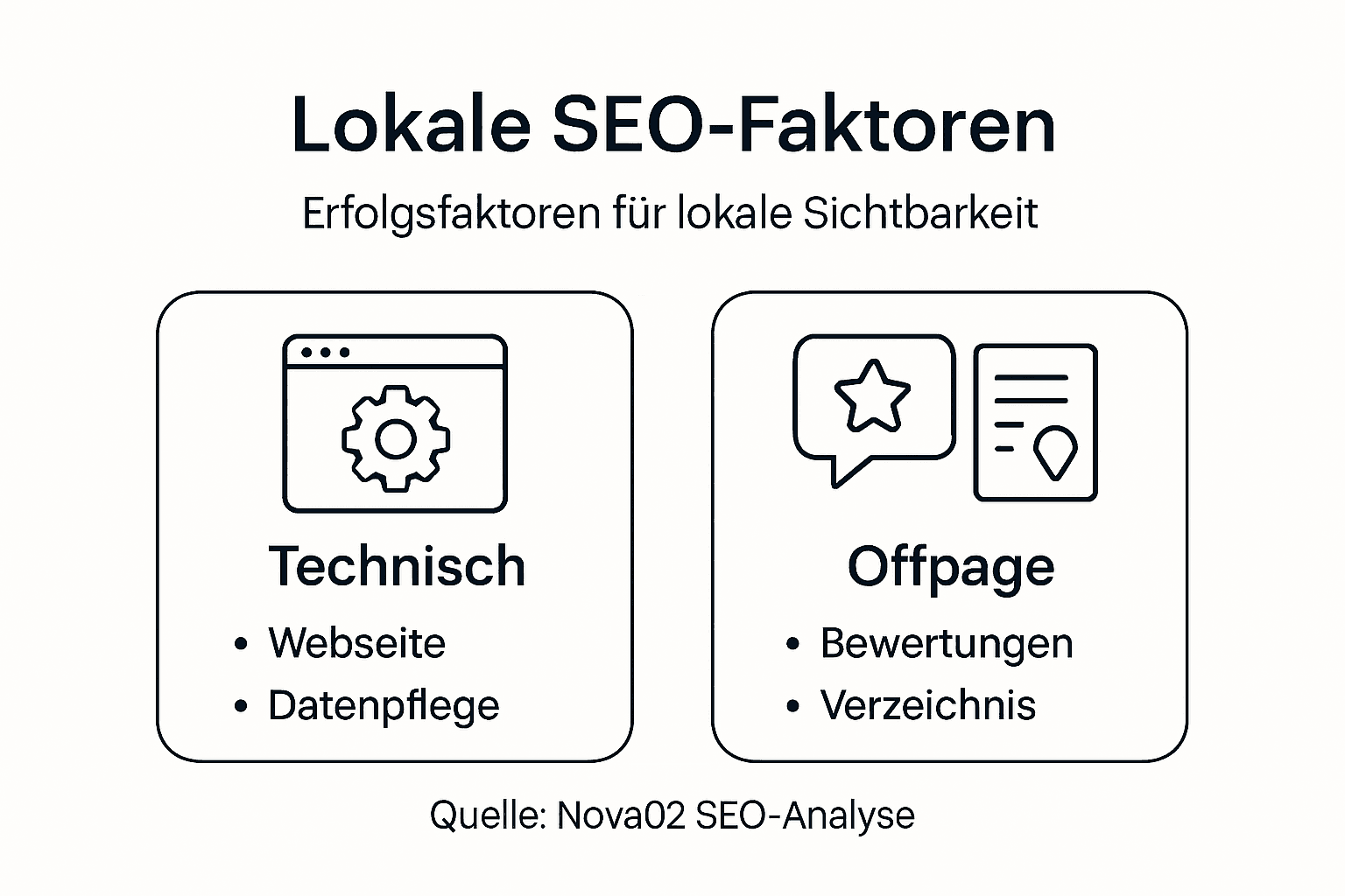 Infografik: Die wichtigsten Faktoren für das lokale SEO-Ranking