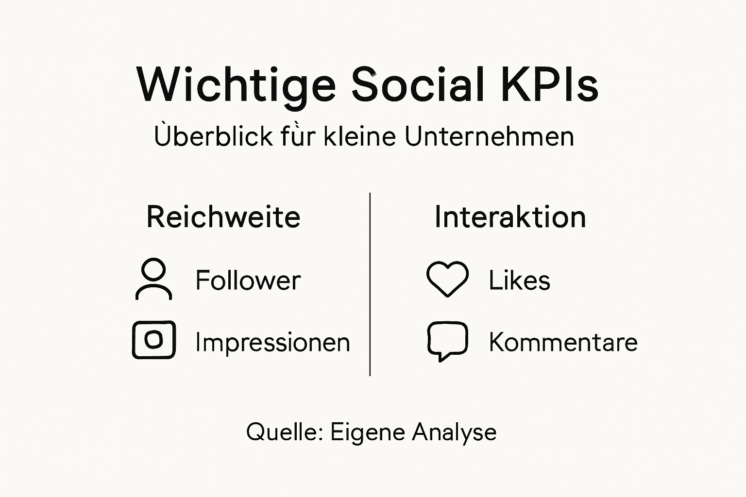 Übersicht: Wichtige Kennzahlen im Social Media Marketing auf einen Blick