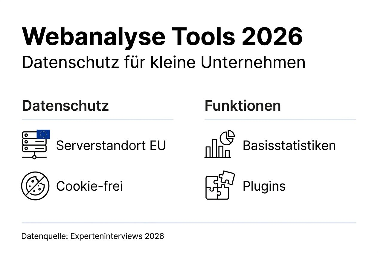 Infografik: Datenschutz im Vergleich – Welche Webanalyse-Tools schneiden besser ab?
