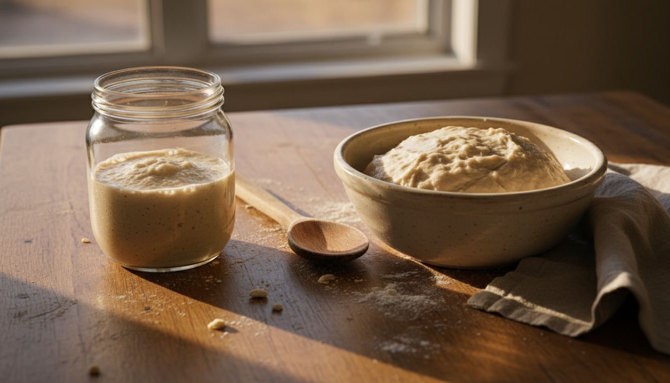 Comparație între maia lichidă și maia solidă în borcane de sticlă