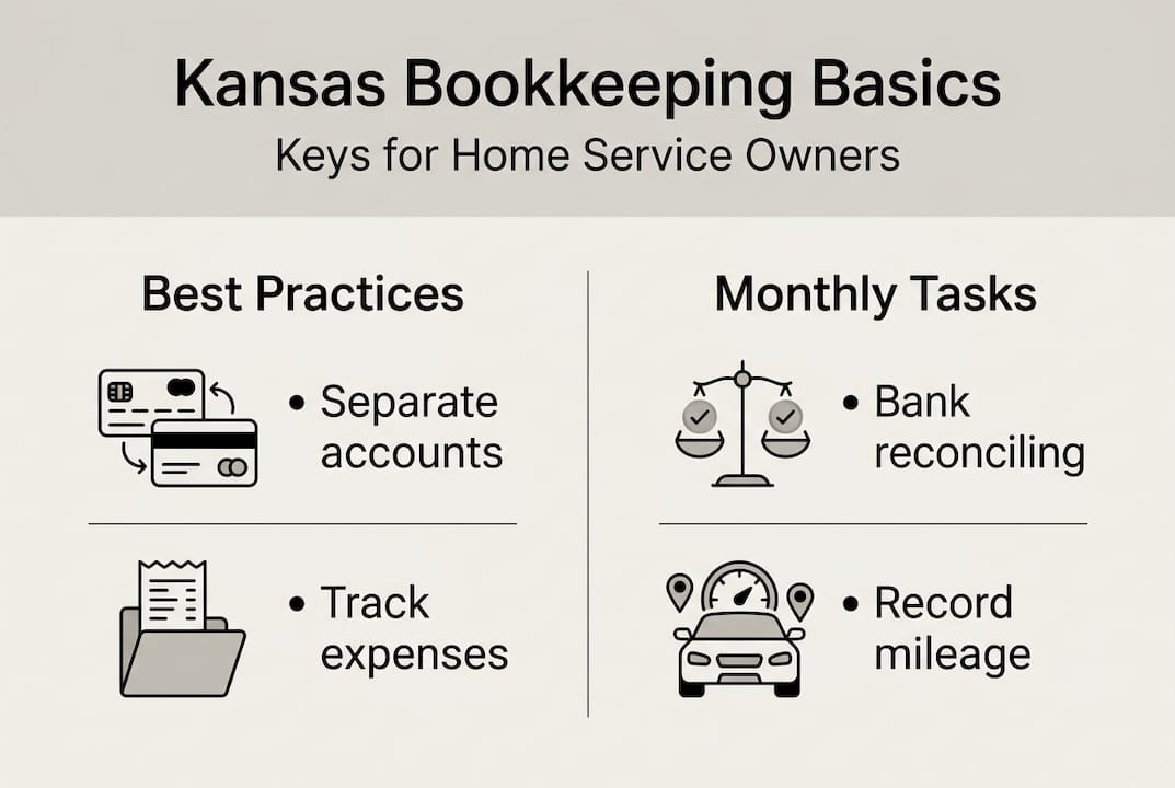 Infographic shows Kansas bookkeeping basics