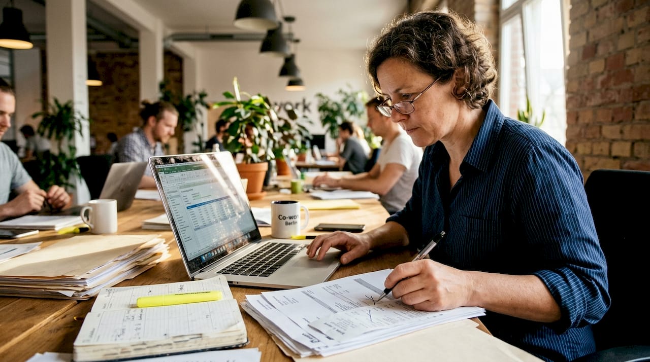 Bookkeeper building financial workflow