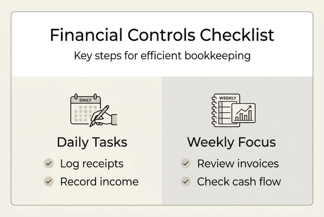 Infographic financial controls for home services
