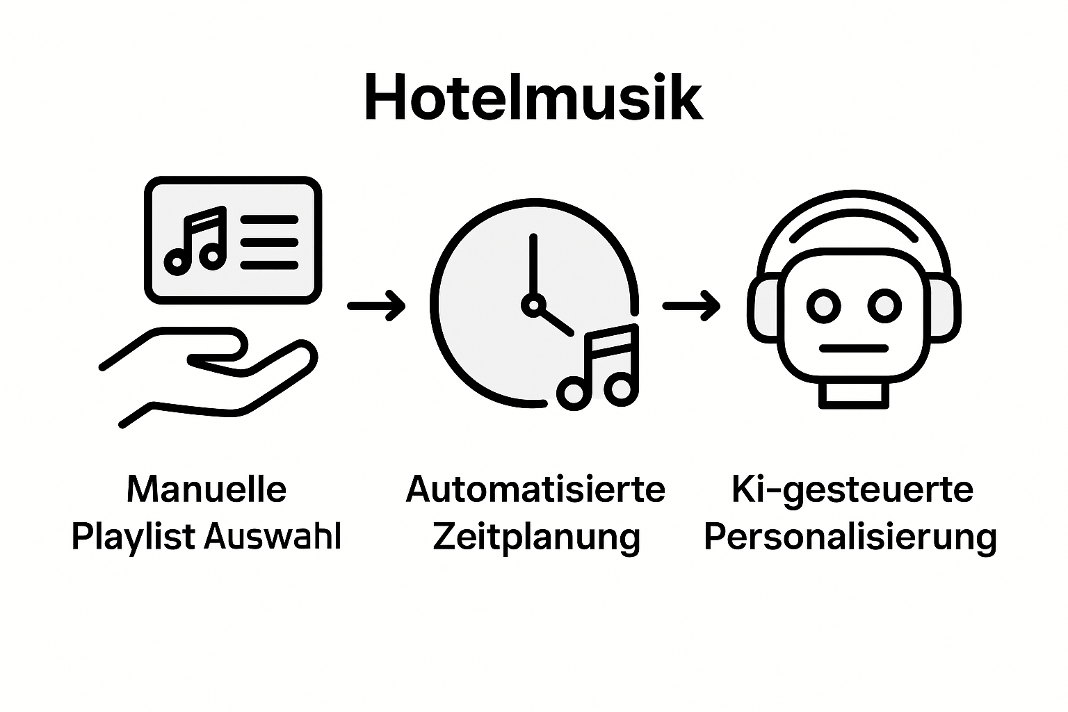 Infographic comparing hotel music strategies
