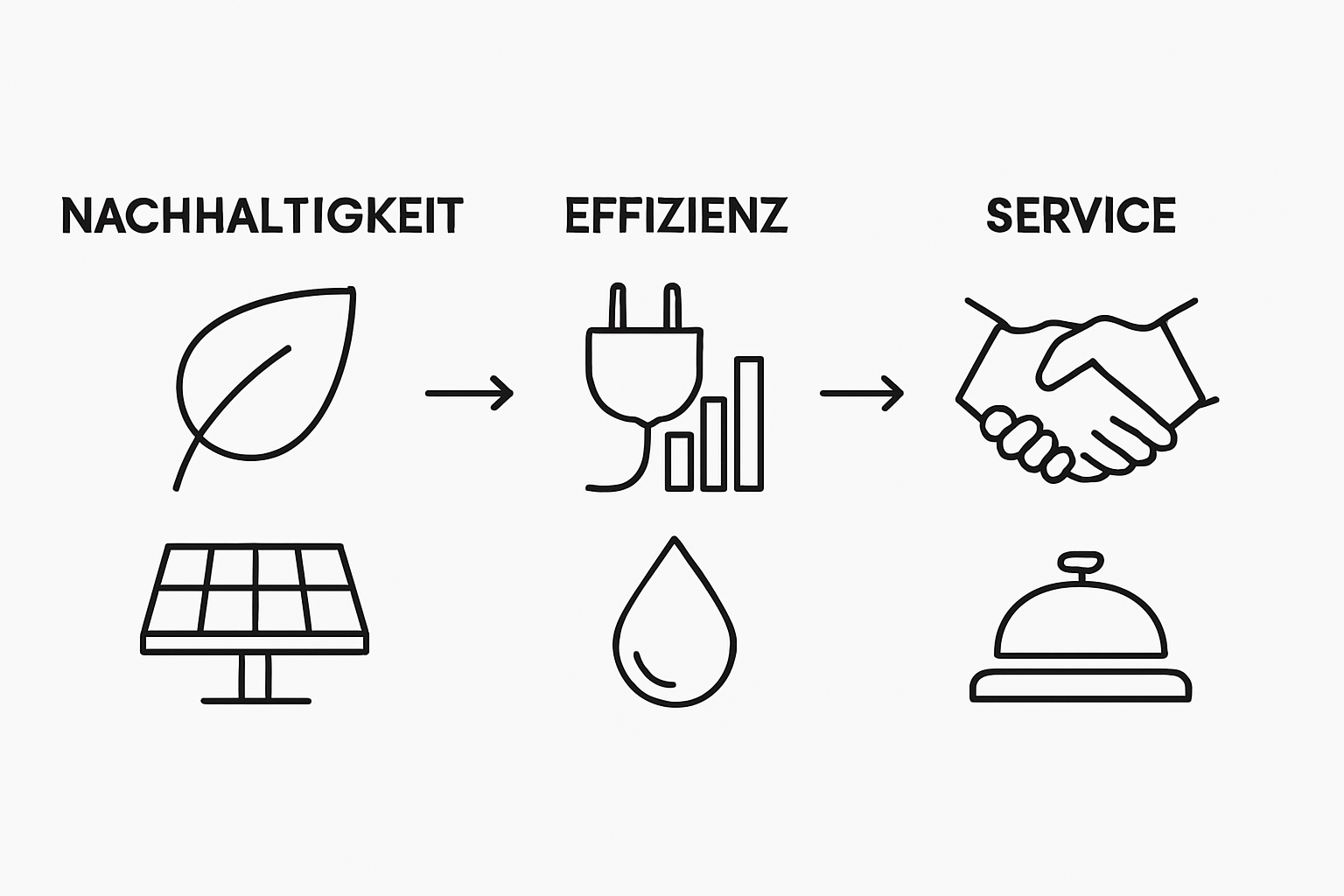 Grafik: Nachhaltigkeit und Effizienz im Hotelgewerbe auf einen Blick