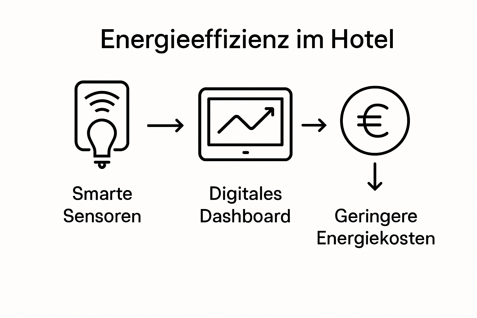 Infografik: In drei Schritten zu mehr Energieeffizienz im Hotel