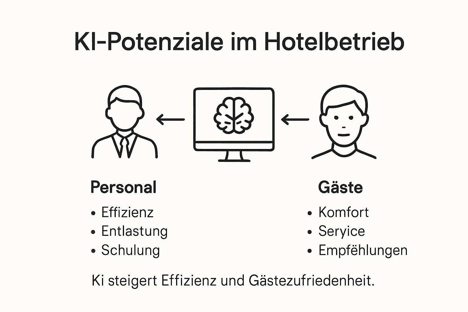 Grafik: Wie Künstliche Intelligenz das Hotelerlebnis verbessert – Chancen und Möglichkeiten für die Branche