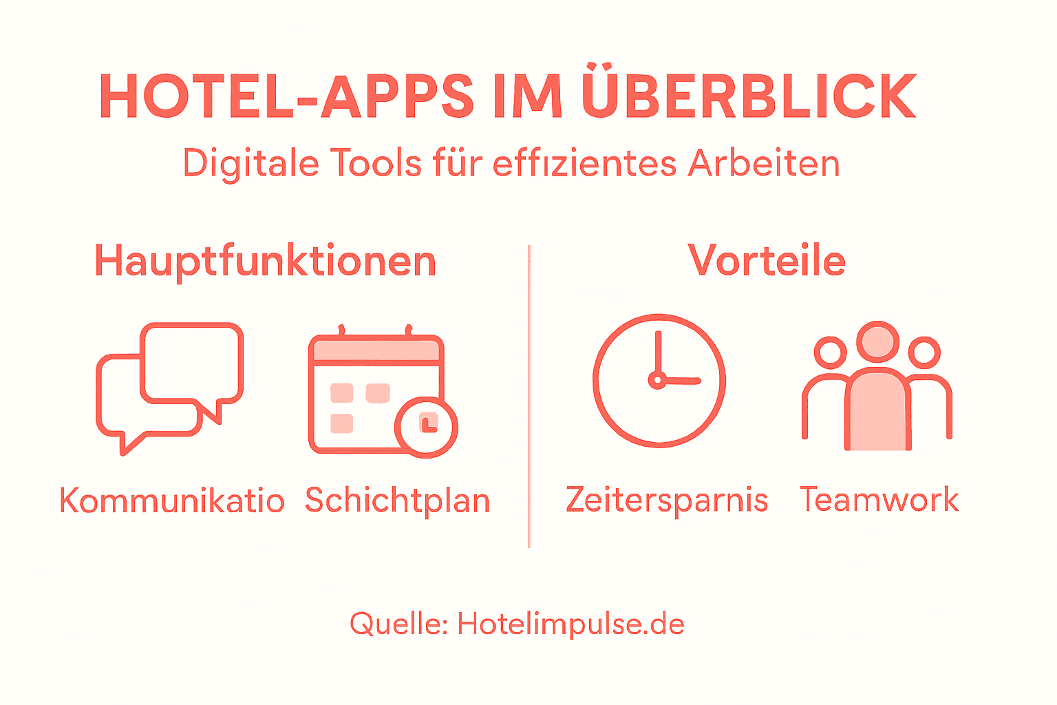 Übersicht: Die wichtigsten Funktionen und Vorteile moderner Hotel-Apps auf einen Blick