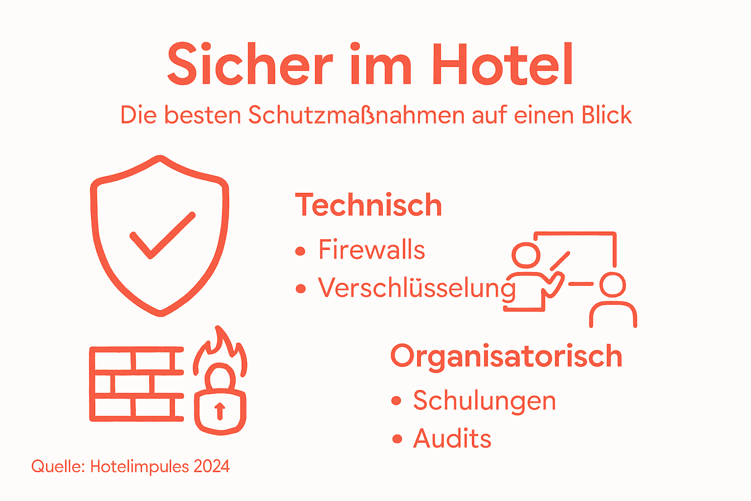 Übersicht: Wichtige Maßnahmen für mehr IT-Sicherheit im Hotel