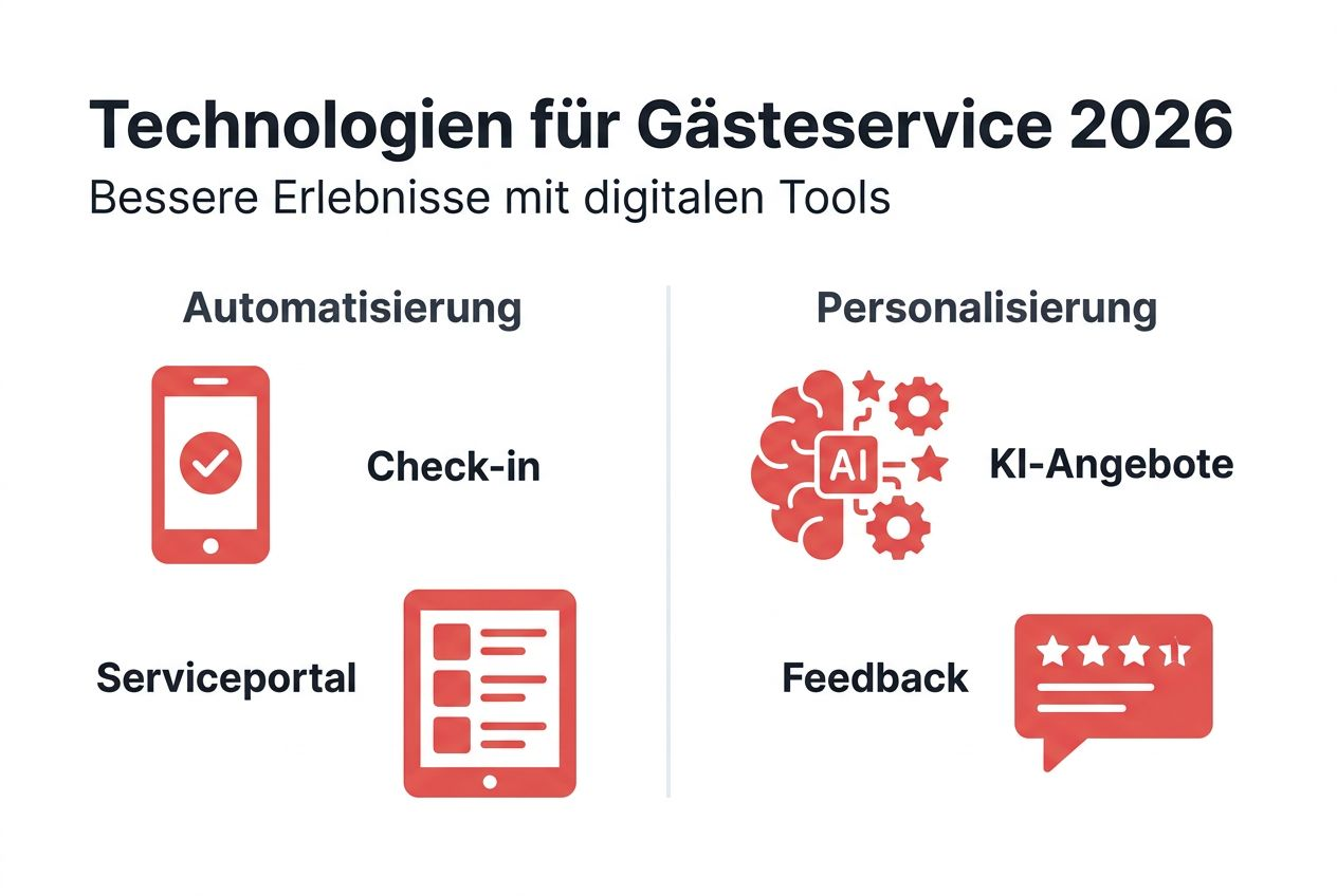 Grafik: Moderne Technologien und ihr Einfluss auf das Hotelerlebnis
