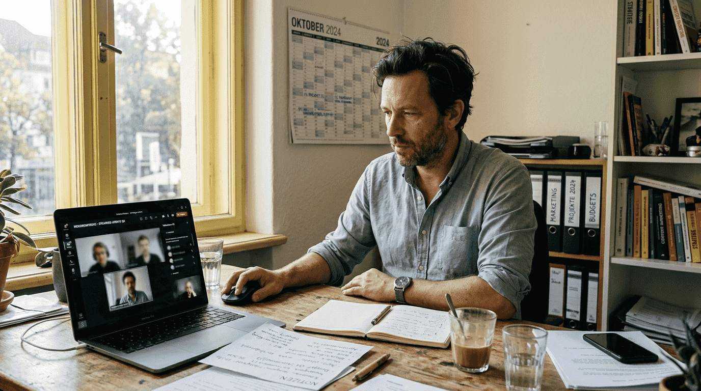 Tourismusfachmann berät per KI-Videochat direkt am Arbeitsplatz