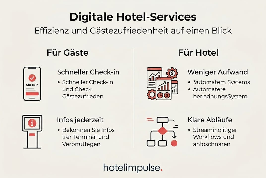 Infografik: So profitieren Hotels und Gäste von digitalen Serviceleistungen