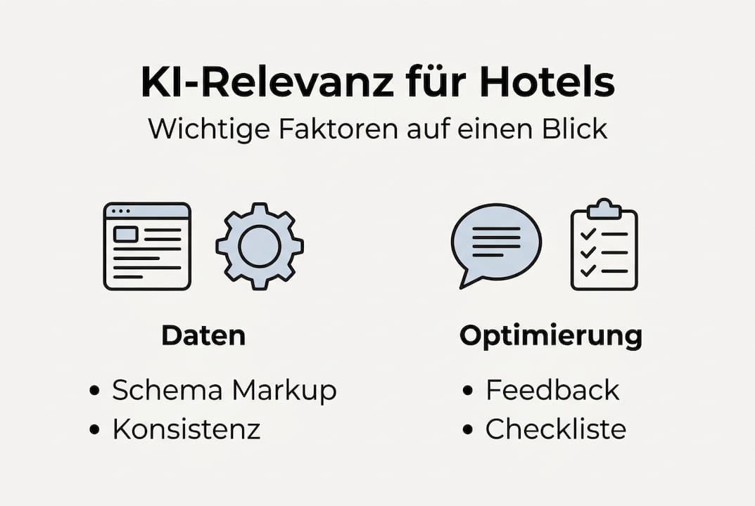 Übersicht: Die wichtigsten KI-Faktoren für die Hotellerie auf einen Blick