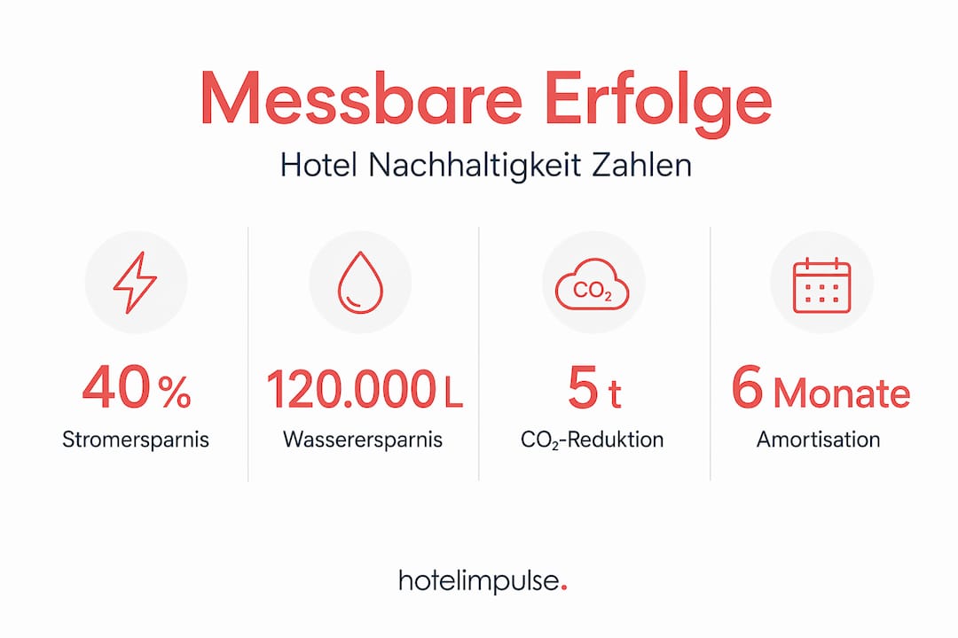 Übersicht: Wichtige Kennzahlen zur Nachhaltigkeit in Hotels auf einen Blick