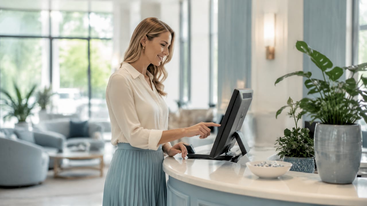 Als Hotelmitarbeiterin arbeite ich täglich mit dem Property-Management-System, um Reservierungen und Gästedaten effizient zu verwalten.