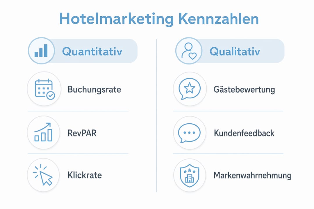 Übersicht: Wichtige Kennzahlen im Hotelmarketing – Quantitative und qualitative Messgrößen auf einen Blick