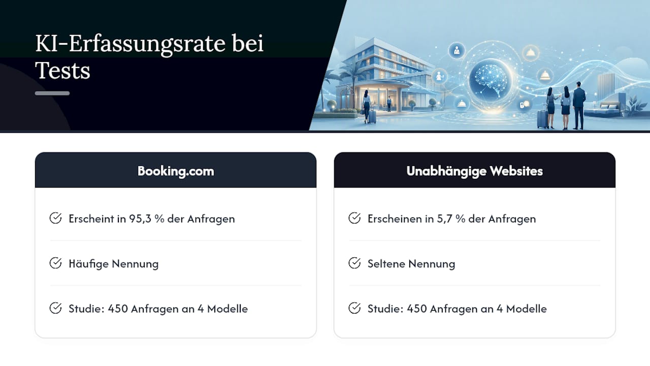 Wie sichtbar ist Künstliche Intelligenz bei Booking.com im Vergleich zu klassischen Hotel-Webseiten? Ein Überblick über Unterschiede und Gemeinsamkeiten.
