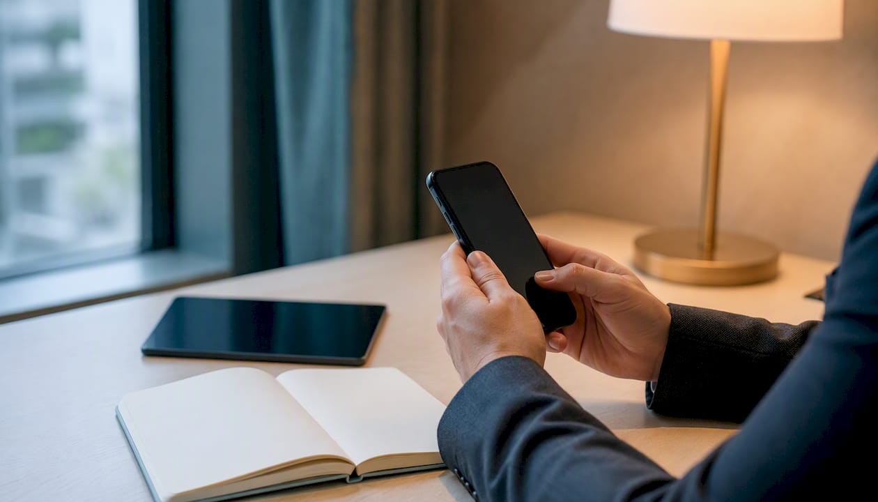 Mit Smartphone und Tablet werden Tests für künstliche Intelligenz vorbereitet.