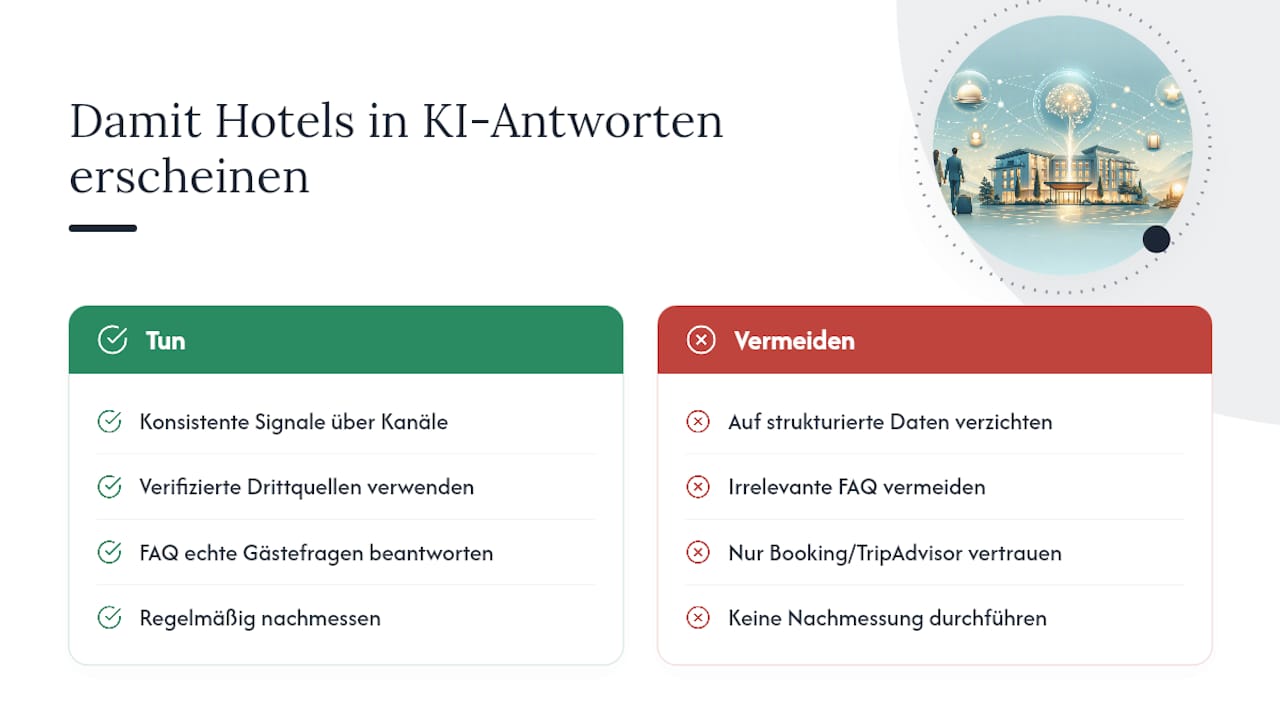Was zeigen KI-Sichtbarkeitsanalysen für Hotels wirklich? — overview diagram