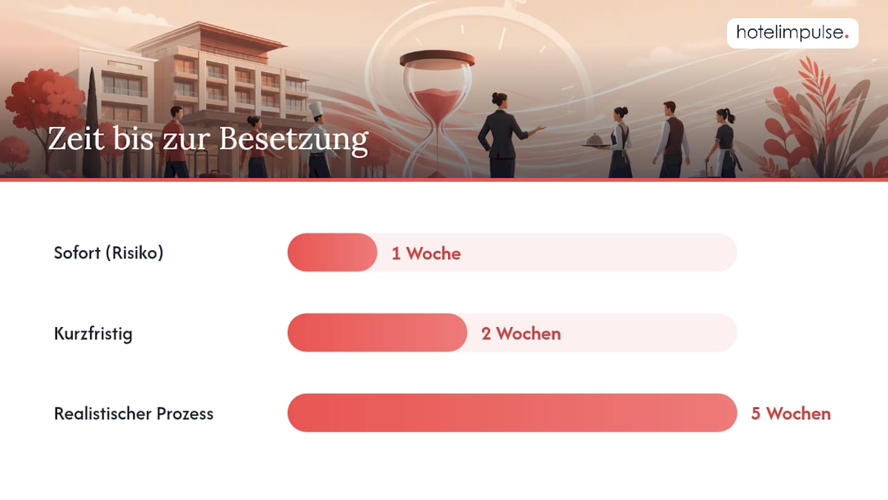 Zeitplan zur Priorisierung dringender Hotelstellen