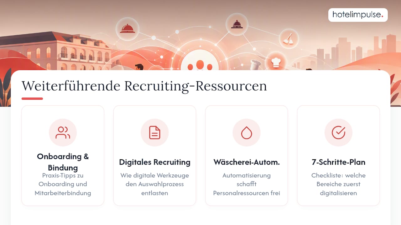 Weiterführende Ressourcen für Ihr Recruiting — overview diagram