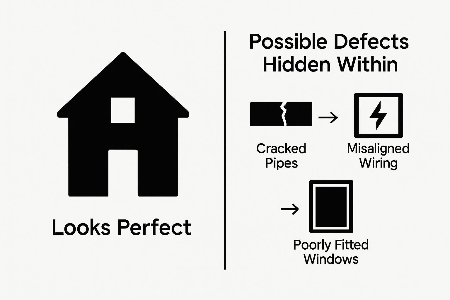 Infographic showing hidden risks in new builds