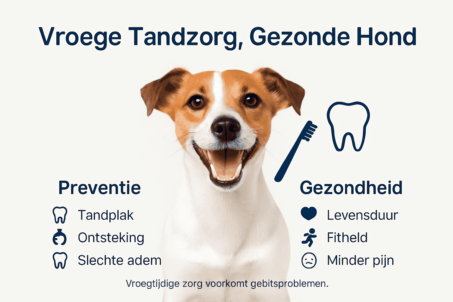 Infographic: waarom goede gebitsverzorging bij je hond zo belangrijk is