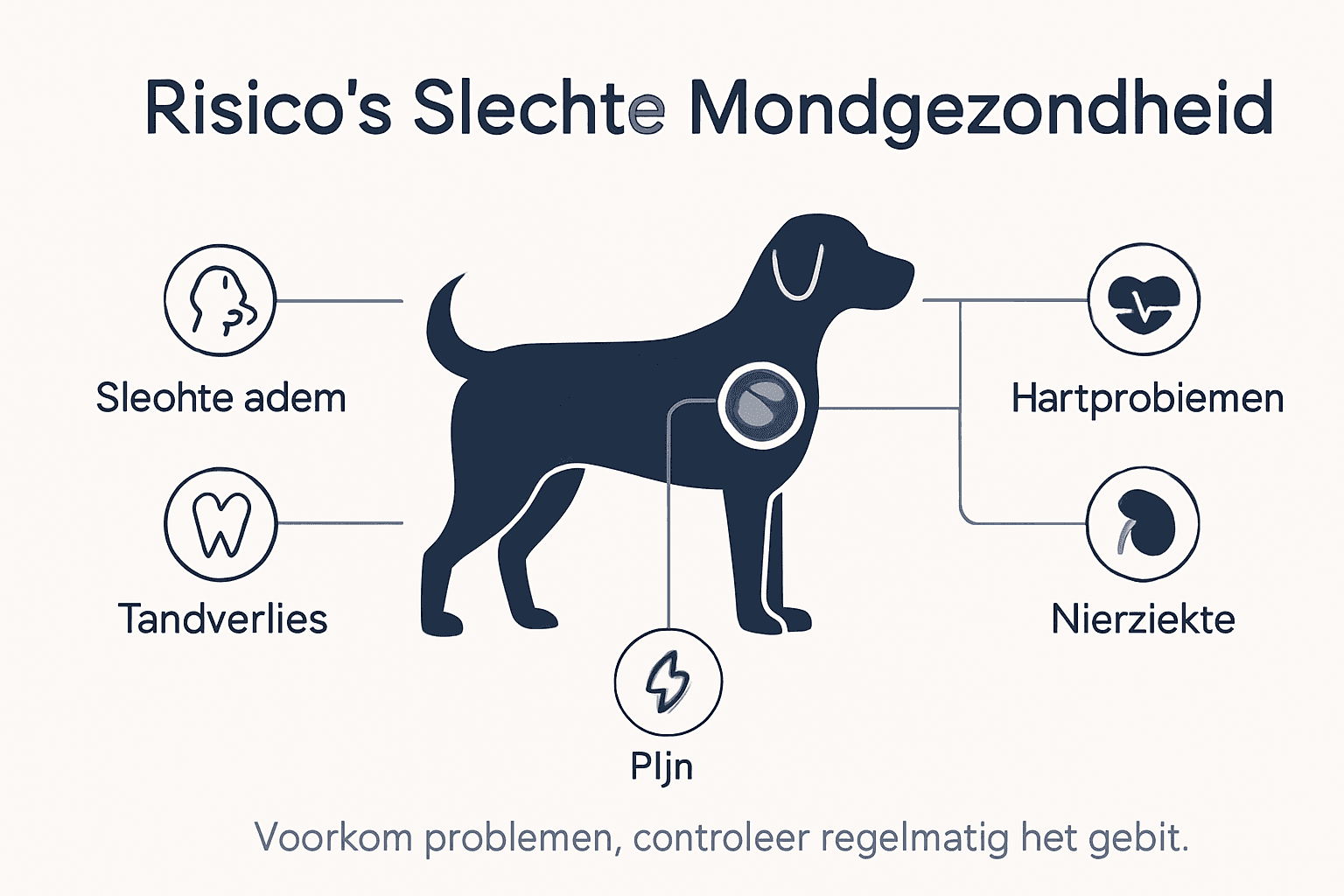 Infographic: Gevaren van een slechte mondgezondheid bij honden