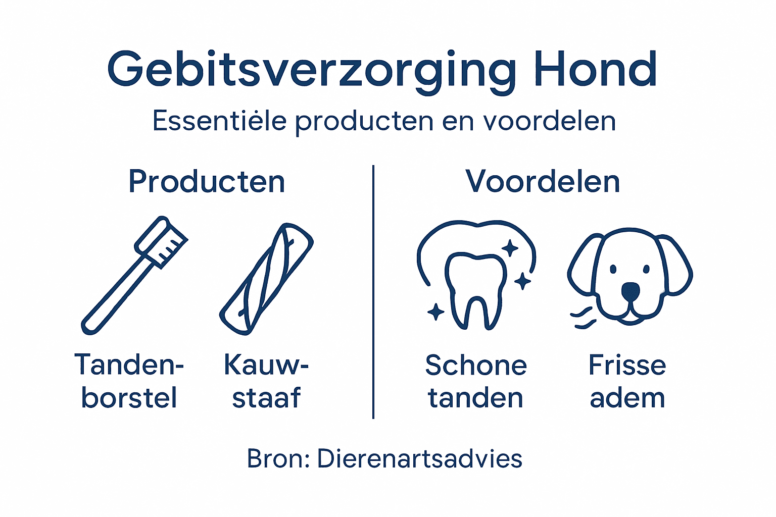 Infographic: verschillende manieren van mondverzorging en de voordelen ervan