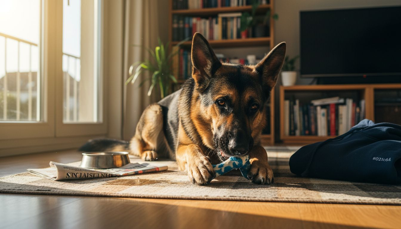Als een hond op kauwspeelgoed kauwt, gaat hij vanzelf meer kwijlen.