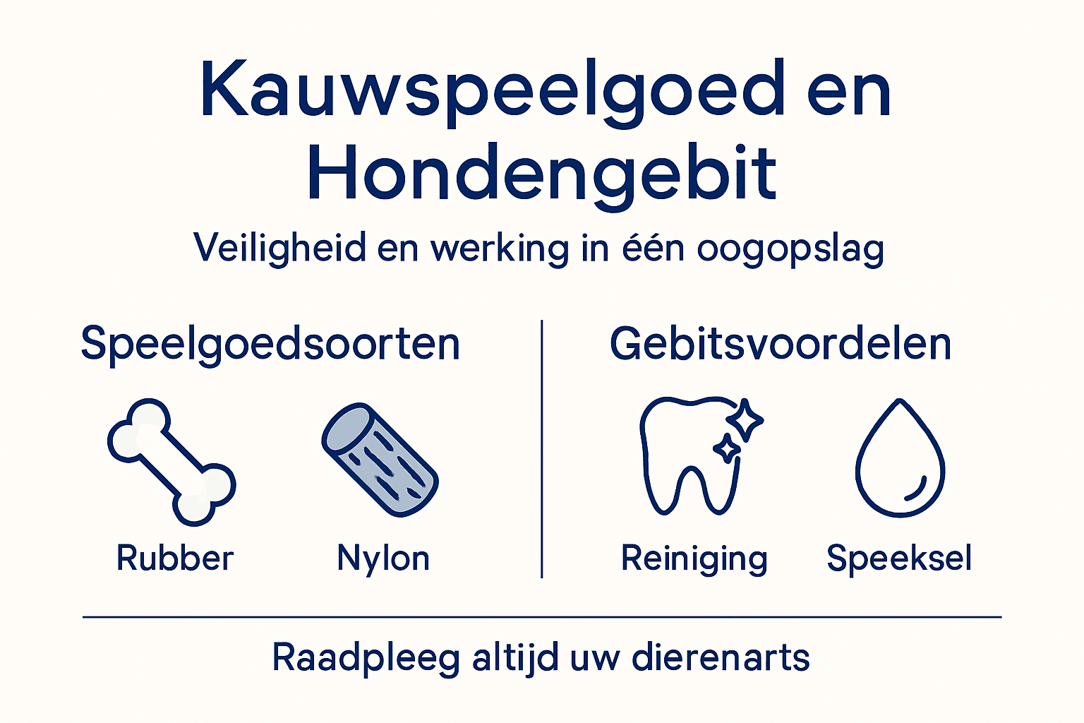 Infographic: overzicht van veilig kauwspeelgoed