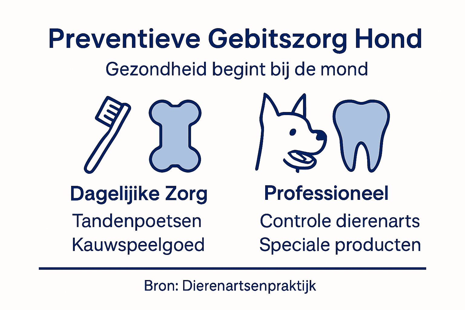 Overzicht: hoe je het gebit van je hond gezond houdt