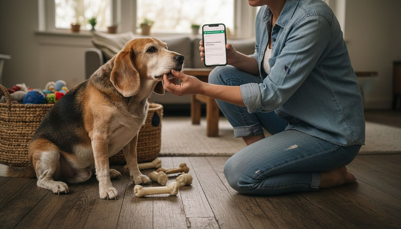 Bij oudere honden komen gebitsproblemen vaak voor