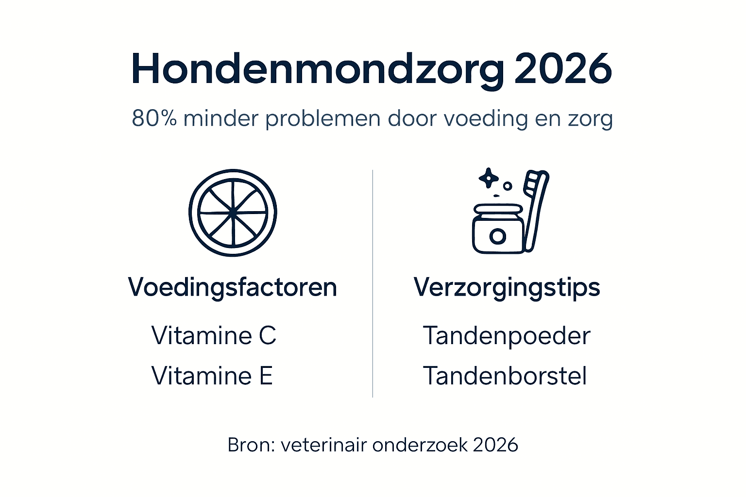 Infographic: Voedingstips en verzorgingsadvies voor een gezond gebit bij honden