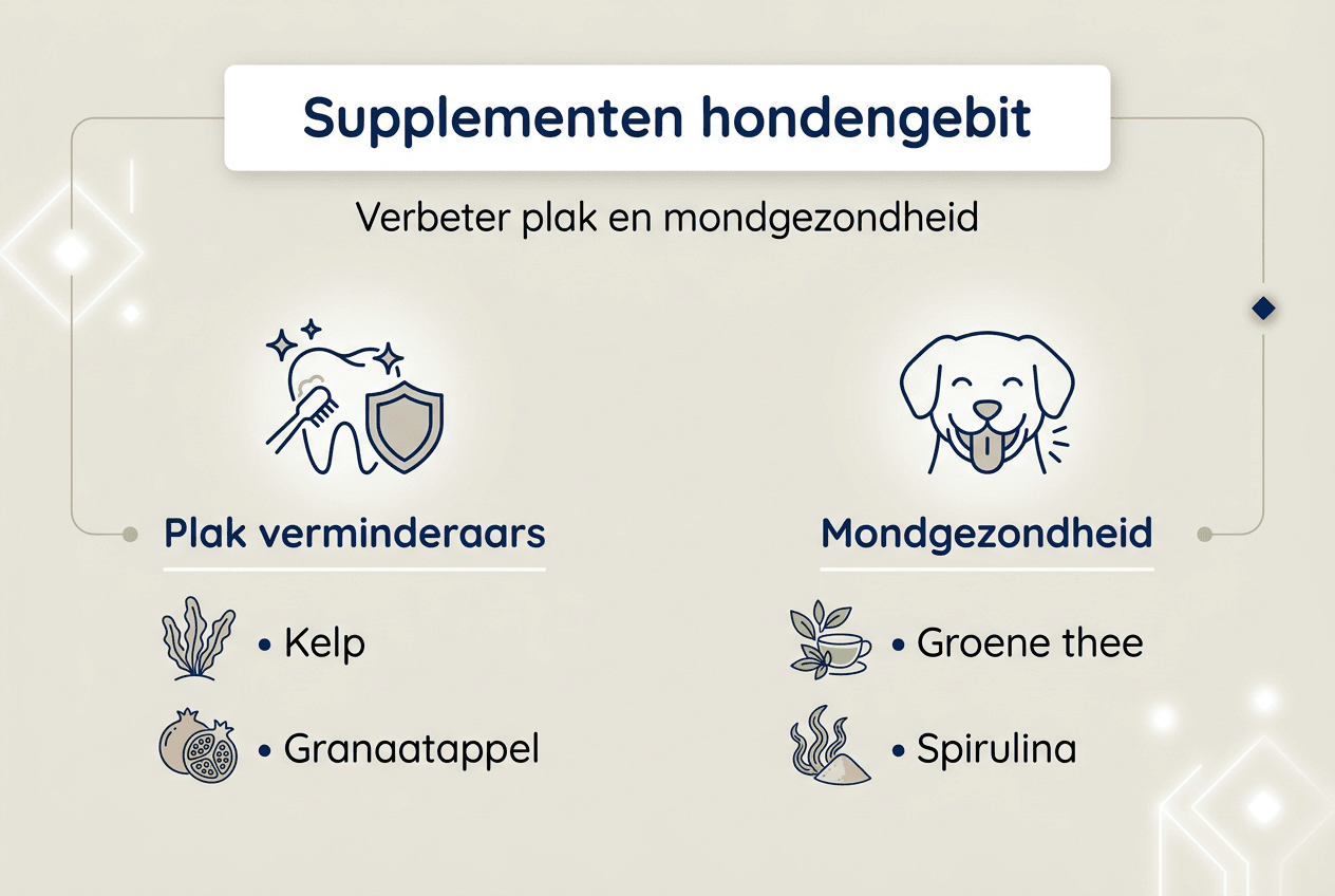 Infographic: Supplementen voor een gezond hondengebit