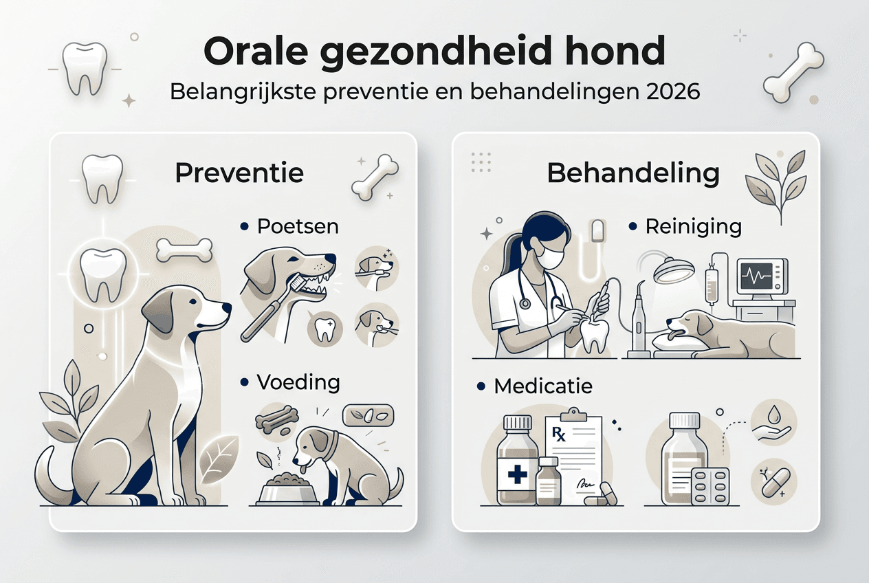 Infographic: hoe je het gebit van je hond gezond houdt – tips voor preventie en behandeling