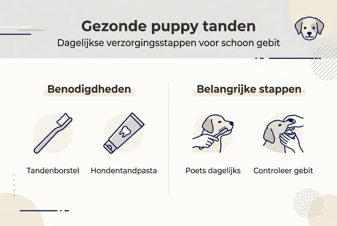 Übersicht: Schritt-für-Schritt-Anleitung zur Zahnpflege Ihres Welpen (Infografik)