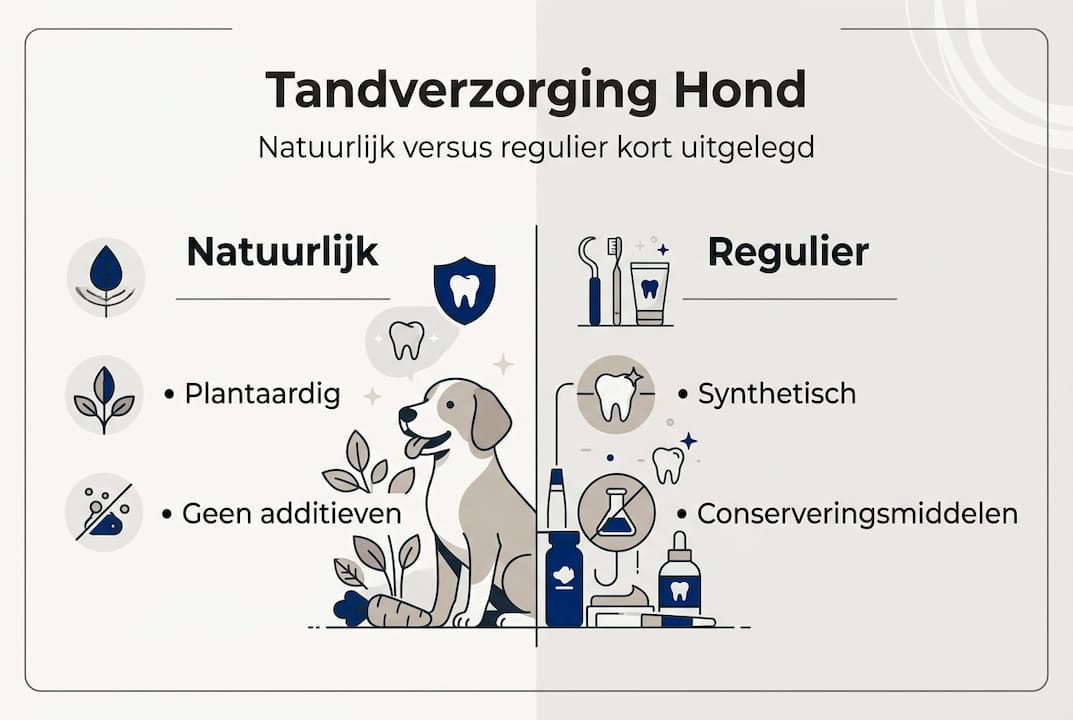 Infographie : la différence entre les soins bucco-dentaires naturels et réguliers