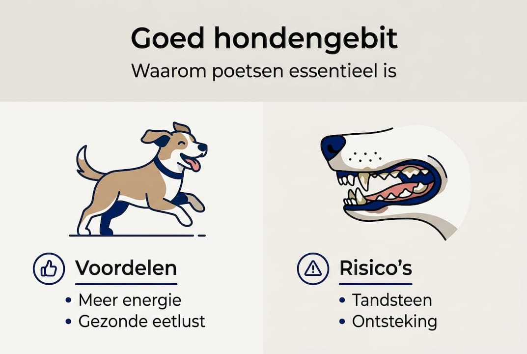 Infografik: Die Vor- und Nachteile einer guten Zahnpflege bei Hunden