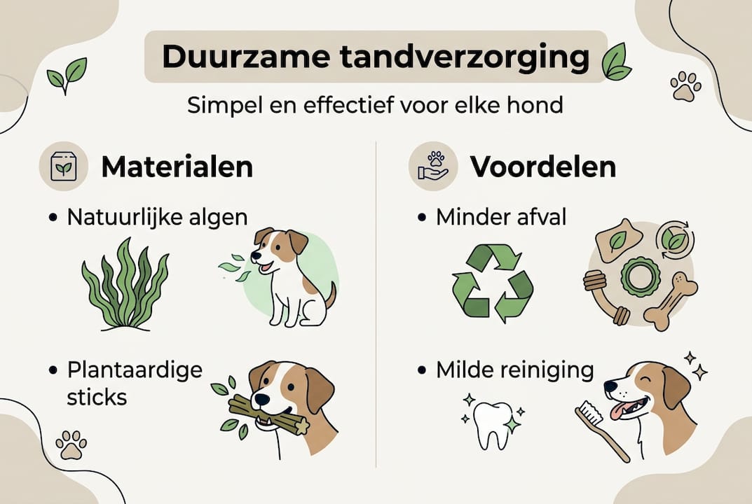 Infografik: umweltfreundliche Zahnpflege für Ihren Hund