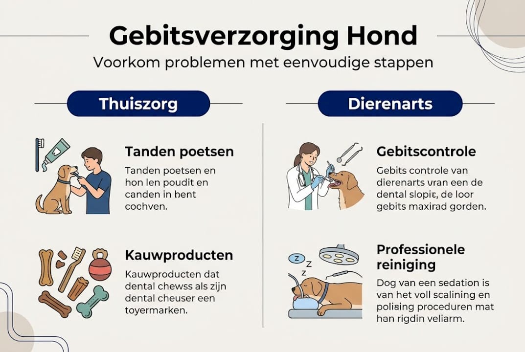 Infographic: Zo houd je het gebit van je hond gezond – tips voor preventieve verzorging
